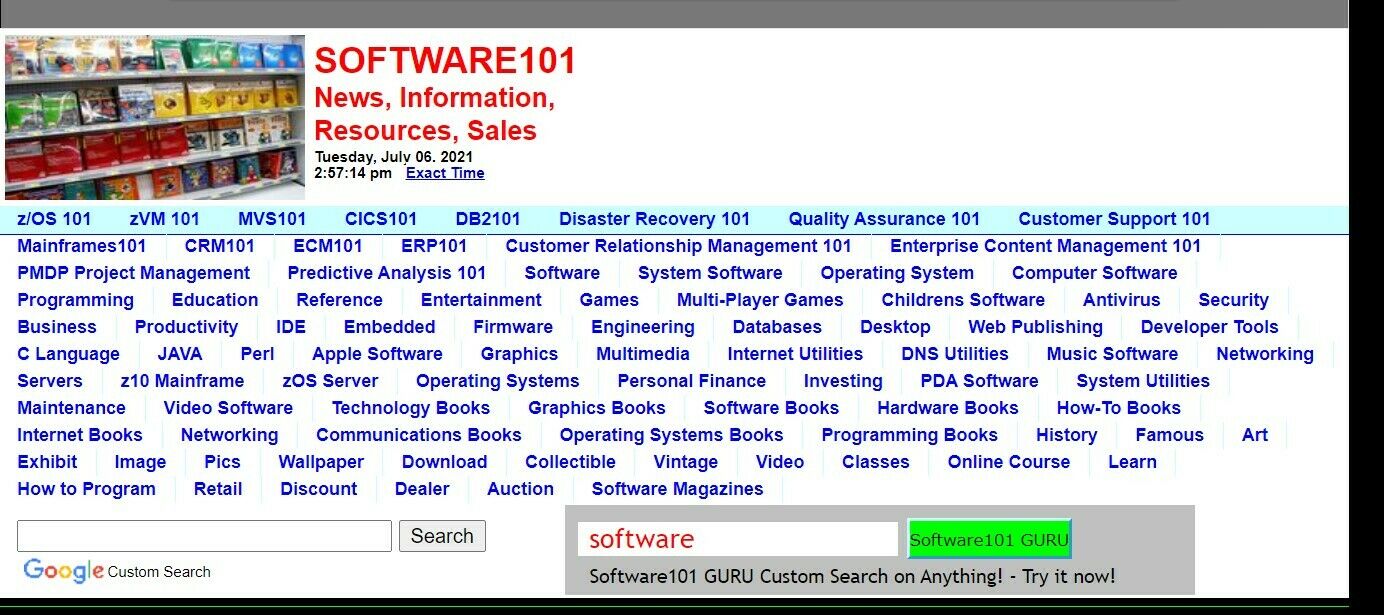 SOFTWARE101.COM  Super CAT software domain name+monetized website!  TRAFFIC! ***-image