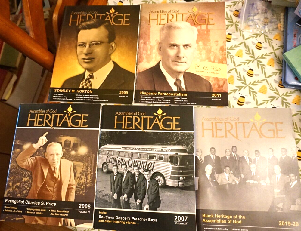 Assemblies of God Heritage Magazine lot of 5 Pentecostal 2007-2020  NICE