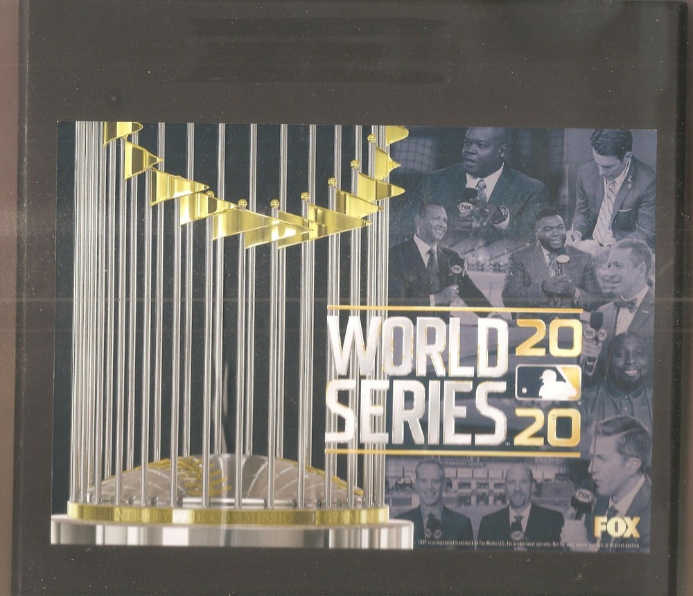 WORLD SERIES 2020 ON FOX OFFICIAL PROMOTIONAL PROMO JIGSAW COMPLETE PUZZLE NEW!