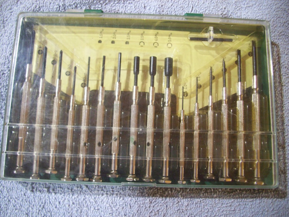 AB Tools 16-Piece Hex Head Precision Screwdriver Set-image
