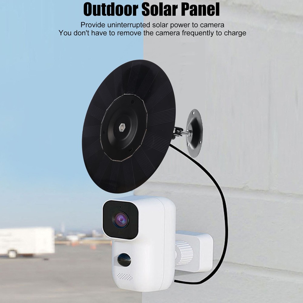 Solar USB Camera Charger 5V Waterproof High-Efficiency Panel with Cable-image