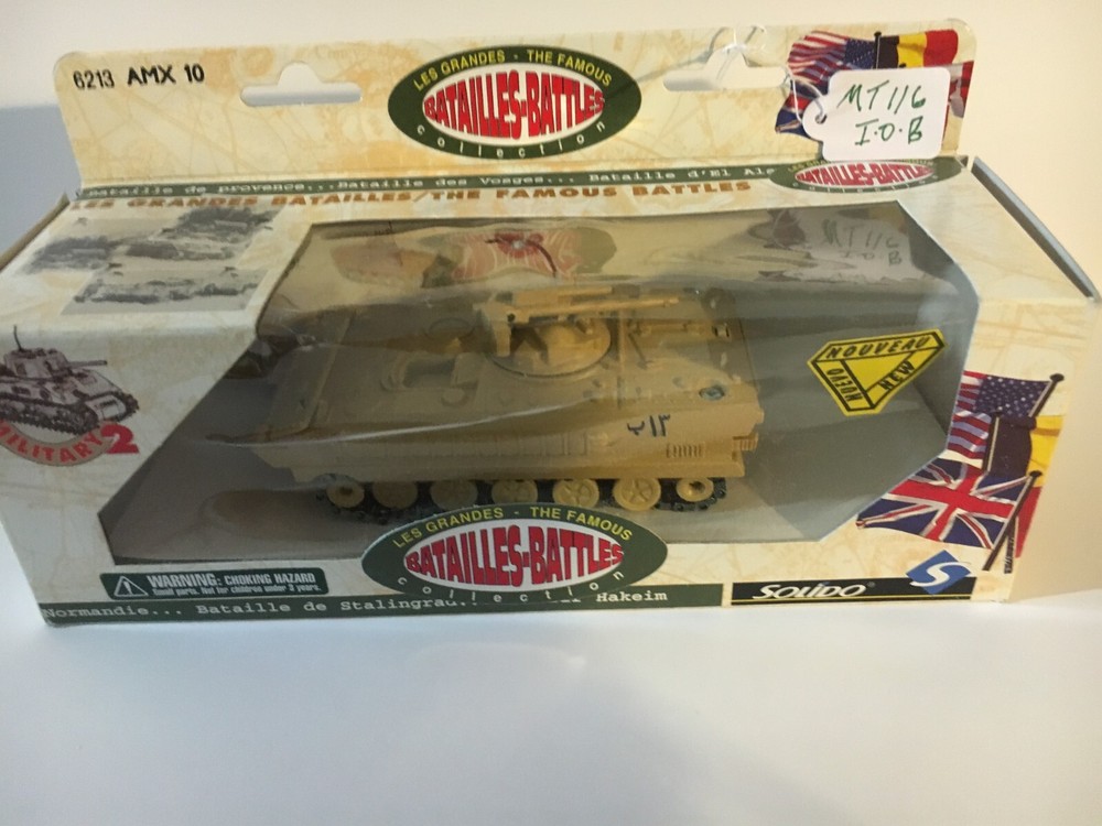 AMX 10 Tank Israel Arab War Command Solido Diecast Metal Desert